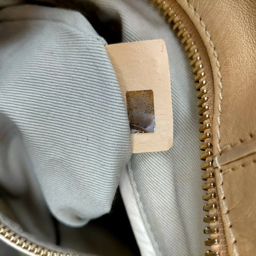 Chloe Hand Bag Brown Leather